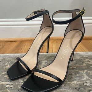 Stuart Weitzman Nudistcurve leather sandals